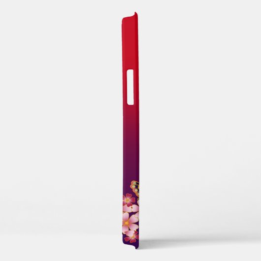 Japanse Butterflies Sakura Blossom gepersonaliseer Case-Mate iPhone Case (Achterkant / Rechts)