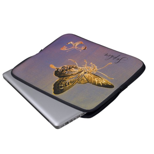 JAPANSE BUTTERFLY CUSTOM Electronics Bag Laptop Sleeve (Voorkant onderkant)
