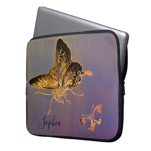 JAPANSE BUTTERFLY CUSTOM Electronics Bag Laptop Sleeve (Voorkant Links)