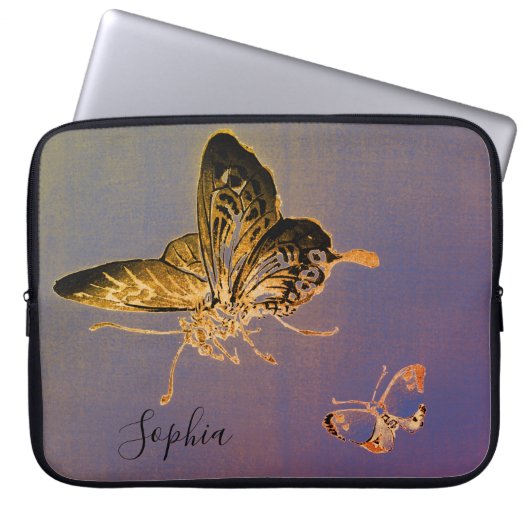 JAPANSE BUTTERFLY CUSTOM Electronics Bag Laptop Sleeve (Voorkant)