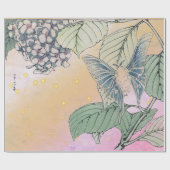 JAPANSE BUTTERFLY IN TWILIGHT Wrapping Paper Cadeaupapier (Vlak)
