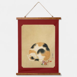Japanse Calico-kat, Hanabusa Itchō Hangend Wandkleed