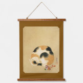 Japanse Calico-kat, Hanabusa Itchō Hangend Wandkleed (Voorkant)