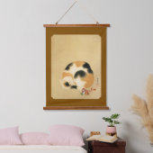 Japanse Calico-kat, Hanabusa Itchō Hangend Wandkleed (Slaapkamer)