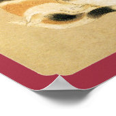 Japanse Calico-kat, Hanabusa Itchō Poster (Hoek)