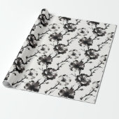 Japanse camelia's cadeaupapier (Uitgerold)