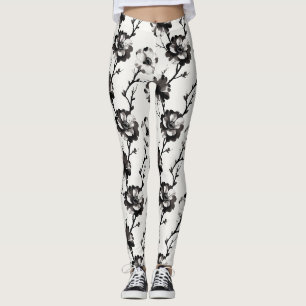 Japanse camelia's leggings