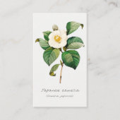  Japanse Camellia Botanische Dank u kaart Visitekaartje (Voorkant)