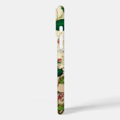 Japanse Camellias. Diep roze op beige Case-Mate iPhone Case (Achterkant / Links)