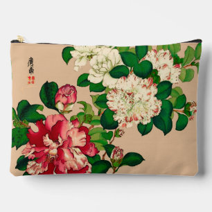 Japanse Camellias. Diep roze op beige Etui