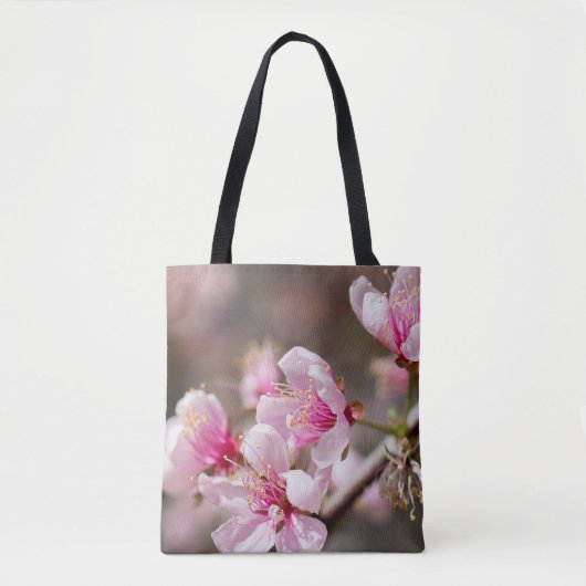 Japanse canvas tas voor kersenbloesem (Voorkant)