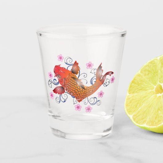 Japanse Carp Koi Shot Glas (Voorkant)