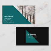 Japanse cedar-bossen visitekaartje (Voorkant / Achterkant)