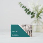 Japanse cedar-bossen visitekaartje (Staand voorkant)