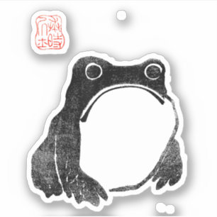 Japanse Chagrijnige Kikker Pad Niet Onder De Indru Sticker