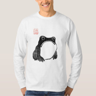 Japanse Chagrijnige Kikker Pad Ontevreden Grappig  T-shirt