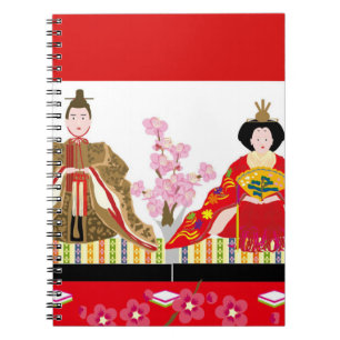 Japanse charme∣hina poppen – viering van meisjes' notitieboek