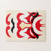 Japanse charme∣Traditionele Kabuki Theater Make-up Legpuzzel (Horizontaal)