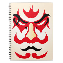 Japanse charme∣Traditionele Kabuki Theater Make-up Notitieboek