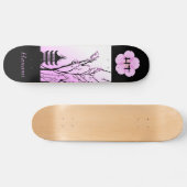 Japanse Cherry Blossom 7/8-inch monogram skateboar Persoonlijk Skateboard (Horizontaal)
