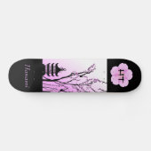 Japanse Cherry Blossom 7/8-inch monogram skateboar Persoonlijk Skateboard (Horizontaal)