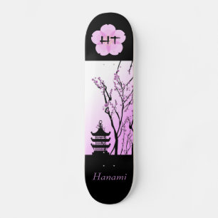 Japanse Cherry Blossom 7/8-inch monogram skateboar Persoonlijk Skateboard