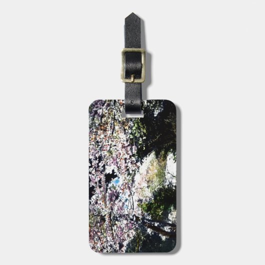 Japanse  Cherry Blossom Bagagelabel (Voorkant verticaal)