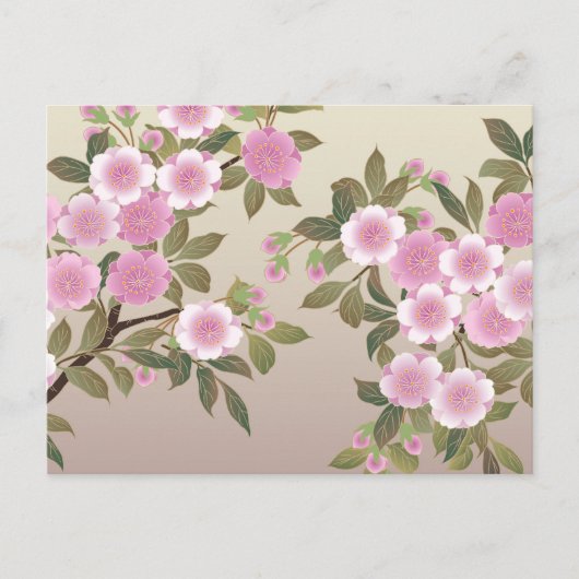 Japanse Cherry Blossom Briefkaart (Voorkant)