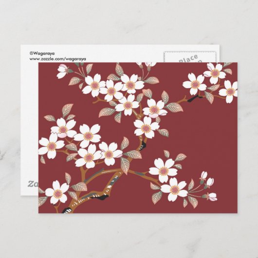 Japanse Cherry Blossom Briefkaart (Voorkant / Achterkant)