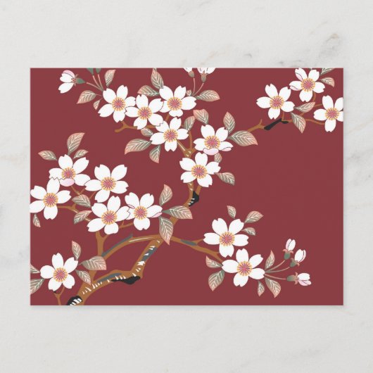 Japanse Cherry Blossom Briefkaart (Voorkant)