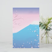 Japanse Cherry Blossom Briefpapier (Staand voorkant)