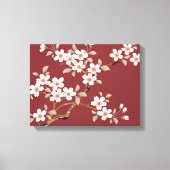 Japanse Cherry Blossom Canvas Afdruk (Voorkant)