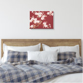 Japanse Cherry Blossom Canvas Afdruk (Insitu (Slaapkamer))