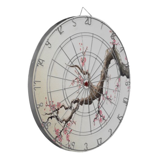 Japanse Cherry Blossom Dartbord (Voorkant Links)