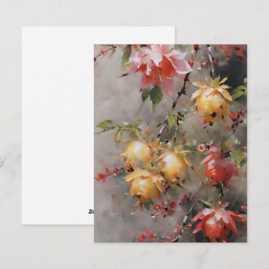 Japanse Cherry Blossom Feestdagenkaart (Voorkant / Achterkant)