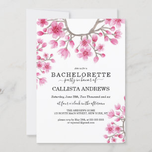  Japanse Cherry Blossom Floral Bachelorette Kaart