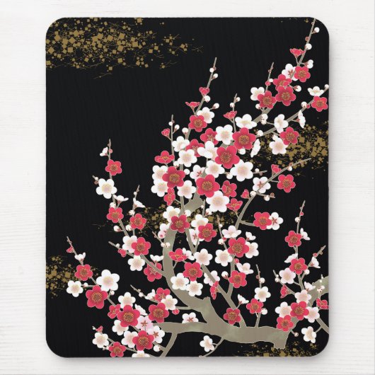 Japanse Cherry Blossom Floral Fine Art Muismat (Voorkant)