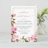 Japanse Cherry Blossom | Florence-Vrijgezellenfees Kaart (Staand voorkant)