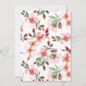 Japanse Cherry Blossom | Florence-Vrijgezellenfees Kaart (Achterkant)