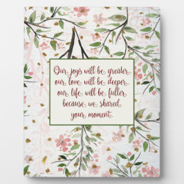 Japanse Cherry Blossom Flowers Sharing a Moment Fotoplaat