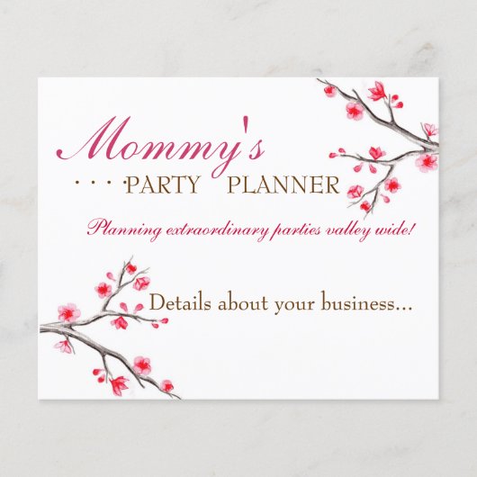 Japanse Cherry Blossom Flyer (Voorkant)