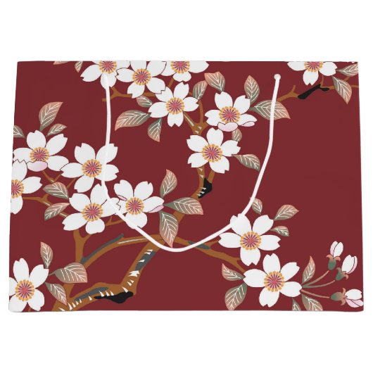Japanse Cherry Blossom Groot Cadeauzakje (Voorkant)