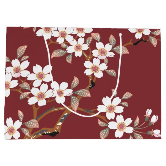 Japanse Cherry Blossom Groot Cadeauzakje (Achterkant)