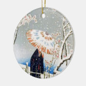 Japanse Cherry Blossom Keramisch Ornament (Links)