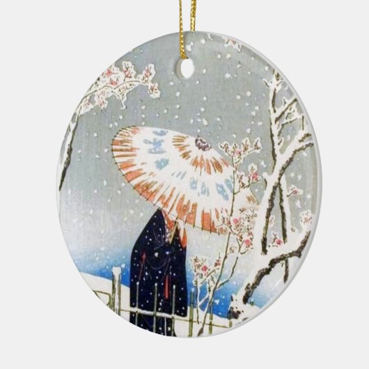 Japanse Cherry Blossom Keramisch Ornament (Links)