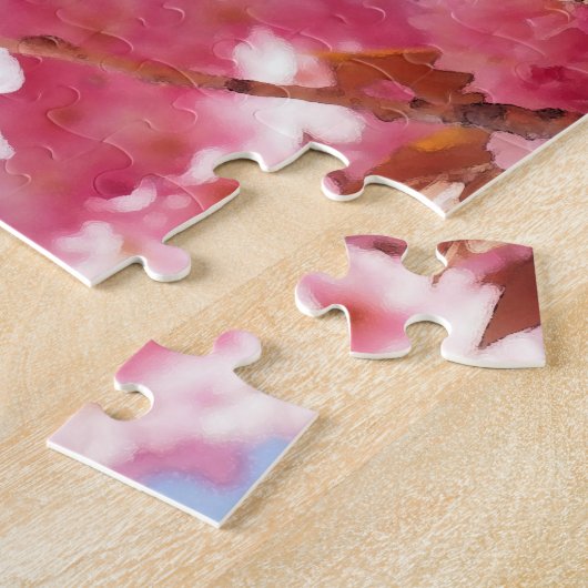 Japanse Cherry Blossom Legpuzzel (Zijkant)