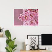 Japanse Cherry Blossom op een Poster aan de rand (Thuiskantoor)