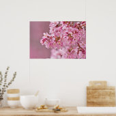 Japanse Cherry Blossom op een Poster aan de rand (Keuken)
