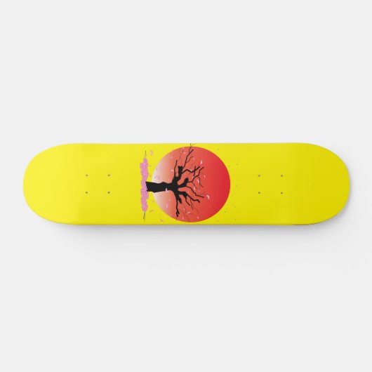 Japanse Cherry Blossom Persoonlijk Skateboard (Horizontaal)