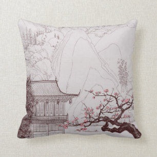 Japanse Cherry Blossom Pillow Kussen